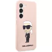 Karl Lagerfeld Silicone Ikonik Samsung Galaxy S23 KLHCS23SSNIKBCP, hátlap, tok, rózsaszín