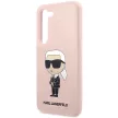 Karl Lagerfeld Silicone Ikonik Samsung Galaxy S23 KLHCS23SSNIKBCP, hátlap, tok, rózsaszín