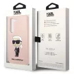 Karl Lagerfeld Silicone Ikonik Samsung Galaxy S23 KLHCS23SSNIKBCP, hátlap, tok, rózsaszín