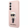 Karl Lagerfeld Silicone Ikonik Samsung Galaxy S23 Plus KLHCS23MSNIKBCP, hátlap, tok, rózsaszín
