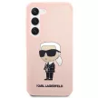 Karl Lagerfeld Silicone Ikonik Samsung Galaxy S23 Plus KLHCS23MSNIKBCP, hátlap, tok, rózsaszín