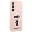 Karl Lagerfeld Silicone Ikonik Samsung Galaxy S23 Plus KLHCS23MSNIKBCP, hátlap, tok, rózsaszín