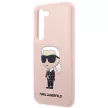 Karl Lagerfeld Silicone Ikonik Samsung Galaxy S23 Plus KLHCS23MSNIKBCP, hátlap, tok, rózsaszín