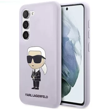   Karl Lagerfeld Silicone Ikonik Samsung Galaxy S23 Plus KLHCS23MSNIKBCU, hátlap, tok, lila