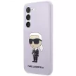Karl Lagerfeld Silicone Ikonik Samsung Galaxy S23 Plus KLHCS23MSNIKBCU, hátlap, tok, lila