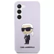 Karl Lagerfeld Silicone Ikonik Samsung Galaxy S23 Plus KLHCS23MSNIKBCU, hátlap, tok, lila