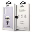 Karl Lagerfeld Silicone Ikonik Samsung Galaxy S23 Plus KLHCS23MSNIKBCU, hátlap, tok, lila