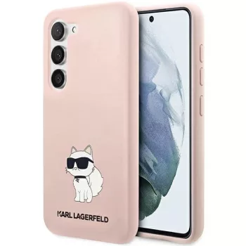   Karl Lagerfeld Silicone Choupette Samsung Galaxy S23 Plus KLHCS23MSNCHBCP, hátlap, tok, rózsaszín