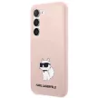 Karl Lagerfeld Silicone Choupette Samsung Galaxy S23 Plus KLHCS23MSNCHBCP, hátlap, tok, rózsaszín