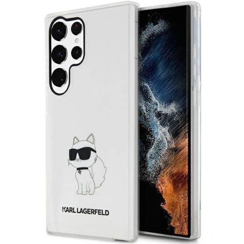 Karl Lagerfeld Samsung Galaxy Samsung Galaxy S23 Ultra KLHCS23LHNCHTCT Ikonik Choupette tok, átlátszó