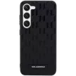 Karl Lagerfeld KLHCS23SSAKLHPK Saffiano Mono Metal Logo Samsung Galaxy S23 hátlap, tok, fekete