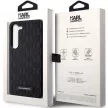 Karl Lagerfeld KLHCS23SSAKLHPK Saffiano Mono Metal Logo Samsung Galaxy S23 hátlap, tok, fekete
