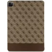 Guess 4G Stripe Allover oldalra nyíló tok, iPad Pro 12.9", barna