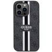 GUESS GUHMP14XP4RPSK iPhone 14 PRO MAX (MagSafe 4G Printed Stripes / tok, fekete)