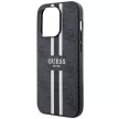 GUESS GUHMP14XP4RPSK iPhone 14 PRO MAX (MagSafe 4G Printed Stripes / tok, fekete)
