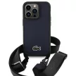 Lacoste LCHCP14LSPVCV iPhone 14 Pro 6.1" Iconic Petit Pique Crossbody tok, sötétkék