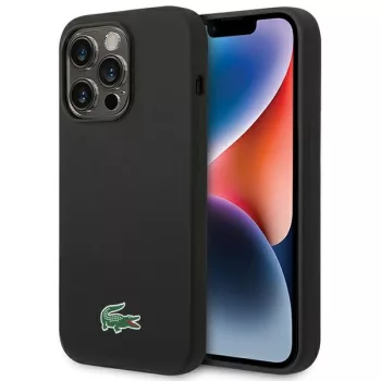   Lacoste LCHMP15XSLOK iPhone 15 Pro Max 6.7" Silicone MagSafe tok, fekete