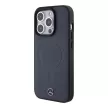 Mercedes MEHMP15L23RCMV iPhone 15 Pro 6.1" tok, sötétkék hardcase Smooth Leather MagSafe