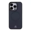 Mercedes MEHMP15L23RCMV iPhone 15 Pro 6.1" tok, sötétkék hardcase Smooth Leather MagSafe