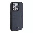 Mercedes MEHMP15L23RCMV iPhone 15 Pro 6.1" tok, sötétkék hardcase Smooth Leather MagSafe