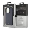 Mercedes MEHMP15L23RCMV iPhone 15 Pro 6.1" tok, sötétkék hardcase Smooth Leather MagSafe