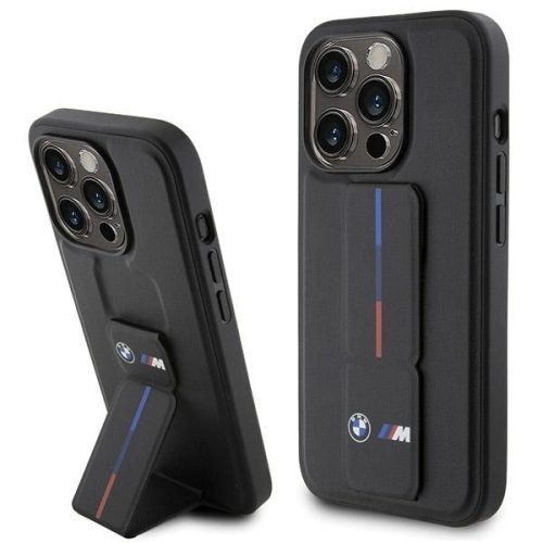 BMW BMHCP15L22GSLK iPhone 15 Pro 6.1" Grip Hot Stamp tok, fekete