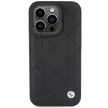 BMW BMHCP15X22RQDK iPhone 15 Pro Max 6.7" Leather Quilted tok, fekete