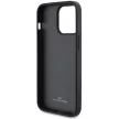 BMW BMHCP15L22RFGK iPhone 15 Pro 6.1" Leather Diamond Pattern tok, fekete