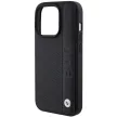 BMW BMHCP15X22RDPK iPhone 15 Pro Max 6.7" hardcase Leather Case Blue Dots tok, fekete
