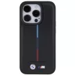 BMW BMHCP15L22PVTK iPhone 15 Pro 6.1" hardcase Quilted Tricolor tok, fekete