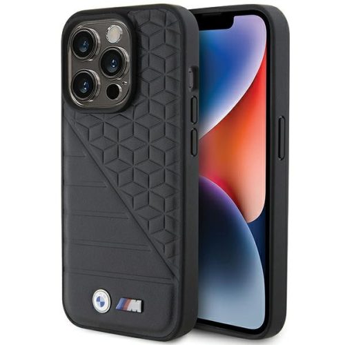 BMW BMHCP15L22PMGK iPhone 15 Pro 6.1" hardcase Bi Pattern tok, fekete