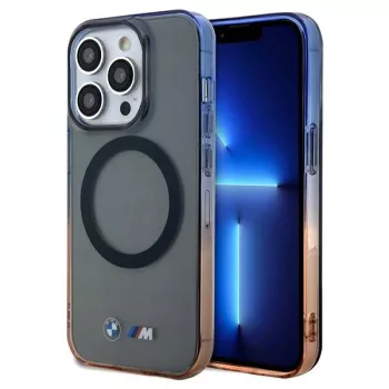   BMW BMHMP15XHTGE iPhone 15 Pro Max 6.7" Gradient Bumper MagSafe tok, szürke