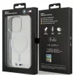 BMW BMHMP15XHCRS iPhone 15 Pro Max 6.7" Silver Ring MagSafe tok, átlátszó