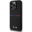 BMW BMHMP15L22SMPK iPhone 15 Pro 6.1" M Silicone Pattern MagSafetok, fekete
