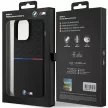 BMW BMHMP15X22SMPK iPhone 15 Pro Max 6.7" M Silicone Pattern MagSafe tok, fekete