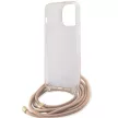 Guess GUHCP15LHC4SEP iPhone 15 Pro 6.1" Crossbody Cord 4G Print tok, rózsaszín