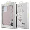 Guess GUHCP15LHC4SEP iPhone 15 Pro 6.1" Crossbody Cord 4G Print tok, rózsaszín