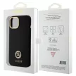 Guess GUHCP15SM4DGPK iPhone 15 6.1" Silicone Logo Strass 4G tok, fekete