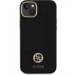 Guess GUHCP15M4DGPK iPhone 15 Plus / 14 Plus 6.7" Silicone Logo Strass 4G tok, fekete