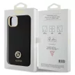 Guess GUHCP15M4DGPK iPhone 15 Plus / 14 Plus 6.7" Silicone Logo Strass 4G tok, fekete