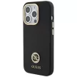 Guess GUHCP15XM4DGPK iPhone 15 Pro Max 6.7" Silicone Logo Strass 4G tok, fekete
