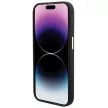 Guess GUHCP15XM4DGPK iPhone 15 Pro Max 6.7" Silicone Logo Strass 4G tok, fekete