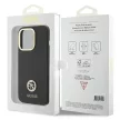 Guess GUHCP15XM4DGPK iPhone 15 Pro Max 6.7" Silicone Logo Strass 4G tok, fekete