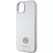 Guess GUHCP15MPS4DGPS iPhone 15 Plus / 14 Plus 6.7" Strass Metal Logo tok, ezüst