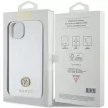 Guess GUHCP15MPS4DGPS iPhone 15 Plus / 14 Plus 6.7" Strass Metal Logo tok, ezüst