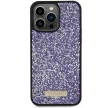 Guess GUHCP15XPFGSBSP iPhone 15 Pro Max 6.7" Rhinestone Metal Logo tok, lila