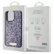 Guess GUHCP15XPFGSBSP iPhone 15 Pro Max 6.7" Rhinestone Metal Logo tok, lila