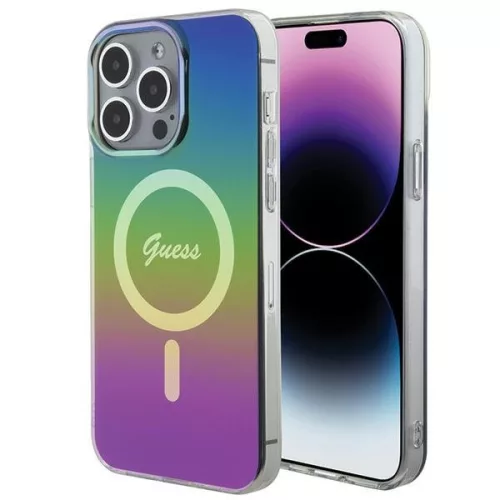 Guess GUHMP15XHITSK iPhone 15 Pro Max 6.7" IML Iridescent MagSafe tok, színes
