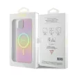 Guess GUHMP15MHITSP iPhone 15 Plus / 14 Plus 6.7" IML Iridescent MagSafe tok, rózsaszín