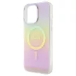 Guess GUHMP15LHITSP iPhone 15 Pro 6.1" IML Iridescent MagSafe tok, rózsaszín